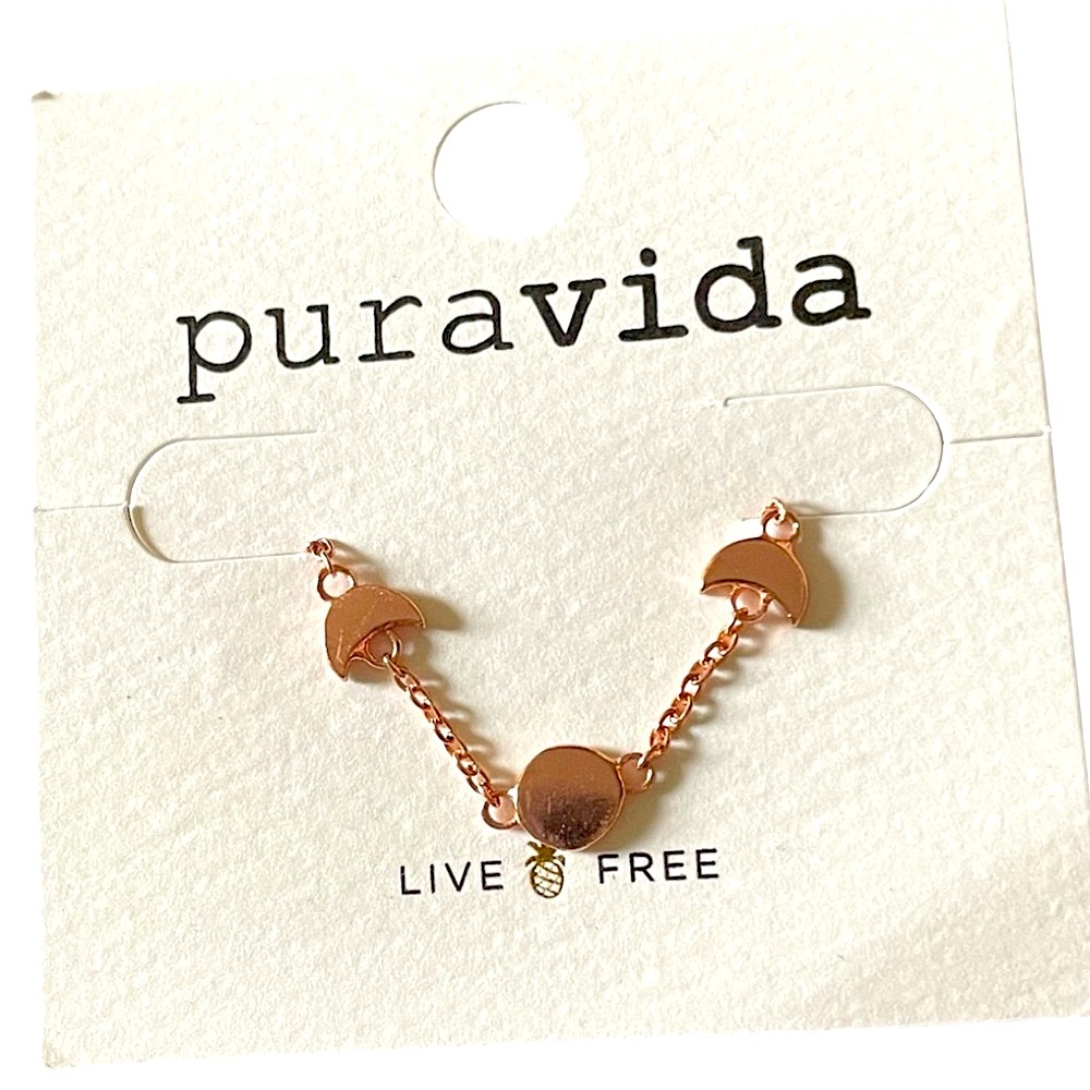 NWT Pura Vida Moon Phases Chain Bracelet 🌕🌖🌗